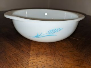 Vintage Pyrex 023 Blue Wheat 1 1/2 Quart Promotional Bowl / Dish - No Lid 2