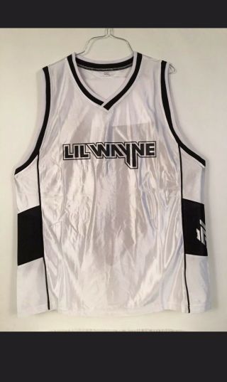 Lil Wayne Basketball Jersey 13 Hip Hop Rap Concert Shirt White Black Large