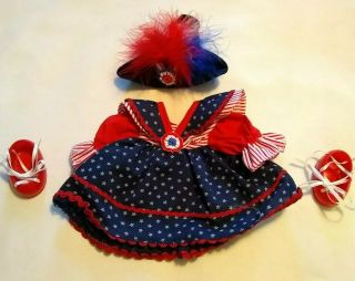 Muffy Vanderbear Patriotic Yankee Doodle 4th July Clothes Dress Accessory Hat Eu