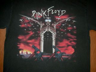 Vintage Pink Floyd 1987 The Wall Large T - Shirt Rare
