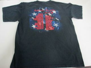 VTG 00 ' s 2008 Jay - Z American Gangster Tour Band T Shirt Beyonce Kanye West Sz M 3