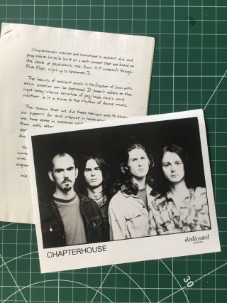 Chapterhouse Blood Music Rare 1994 Vintage U.  S Press Kit Bio,  8x10 Photo