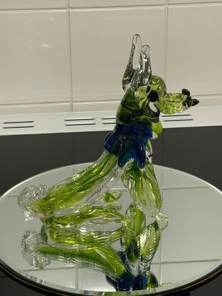 Absolutely Stunning Large Vintage Murano Glass Dog