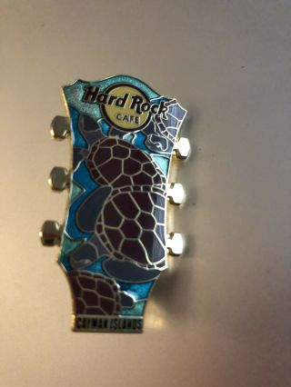 Hard Rock Cafe Cayman Islands Turtle Cloisonné Headstock Guitar Pin