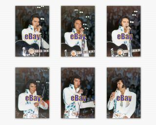 Rare Photos Of Elvis Presley On Stage In Los Angeles,  Ca 1974