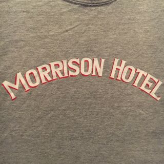 Gray Morrison Hotel T - Shirt - The Doors Album Cover Graphic Lettering - (m)