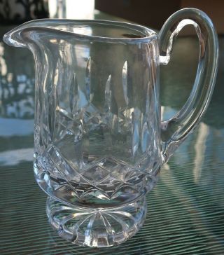 4 1/2 " Waterford Crystal Lismore Footed Creamer,  Milk Pitcher