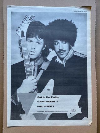 Gary Moore,  Phil Lynott Out In The Fileds (a) Poster Sized Music Press