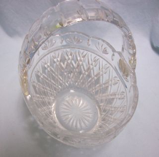 Candy Dish: Bohemian 24 Lead Crystal Glass Basket Candy Dish - Teleflora Gift - A2