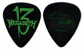 Megadeth Guitar Pick : 2011 13 Tour Dave Ellefson Thirteen