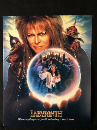 8x10 " Labrynth Poster Post Card Photo Art Print David Bowie 80s Movie Jim Henson