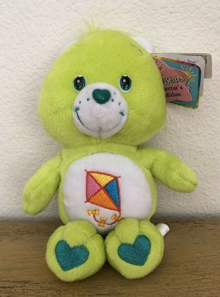 Care Bear Do Your Best Bear Plush 8.  5 Inches Green Kite 2002