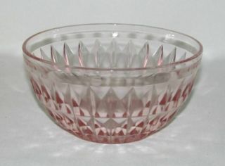 Jeannette Glass Co.  Windsor Diamond Pink Round Deep Cereal Bowl