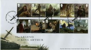 2021 Gb Legend Of King Arthur Fdc Glastonbury First Day Cover 16.  3.  21