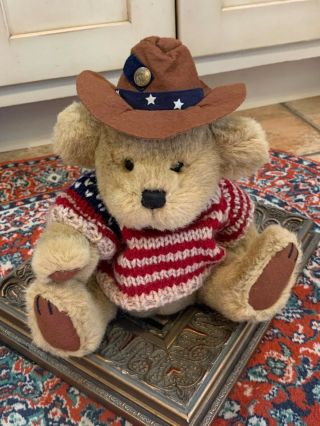 Pickford Brass Button Bear Cody Usa Sweater Hat Stuffed Animal Retired 0939 Euc