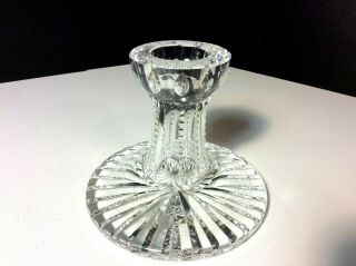 Vintage Waterford Crystal Candlestick Candle Holder Ireland Signed (1)