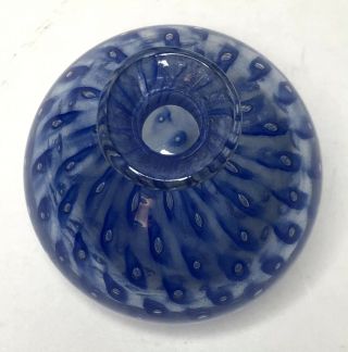 Controlled Bubble Paperweight/Bud Vase 3.  5 