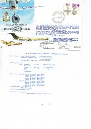 Signed Limited Edition Fdc 25th Anniversary Of Vc10 Into Royal Air Force Service