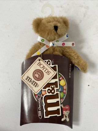 Vintage Mini Boyds Bear M&m Candy Collectors Item Keepsake Gift Teddy Bear Toy