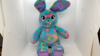 Build A Bear Plush Color Burst Bunny Rabbit Stuffed Easter Pastel Tie Dye 16 "