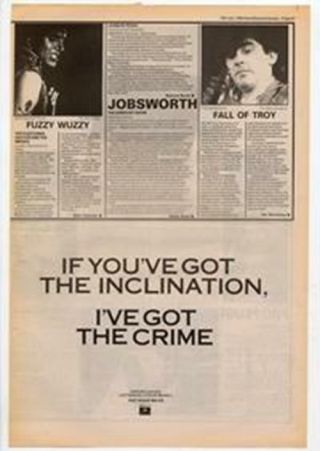 Pet Shop Boys Opportunities Advert Nme Cutting 1985