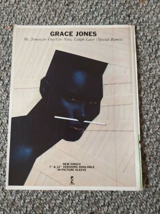 (tbebk146) Advert/poster 11x8 " Grace Jones : My Jamacian Guy