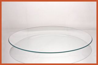 13 " Round Clear " Bent " Glass Plate 1/8