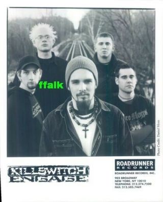 Press Photo: Killswitch Engage 8x10 B&w