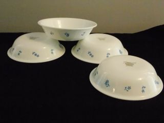 Set of 4 Corelle Provincial Blue Berry Bowls 5 1/4 