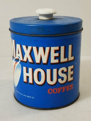 Vintage Maxwell House Blue Coffee Tin