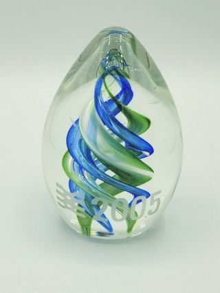 Dynasty Gallery Heirloom Collectibles Handblown Bubble Art Glass Paperweight 05