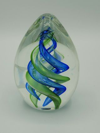 Dynasty Gallery Heirloom Collectibles Handblown Bubble Art Glass Paperweight 05 3