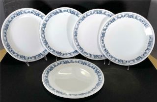 6 Corelle Old Town Blue Onion 10 1/2 " Dinner Plates