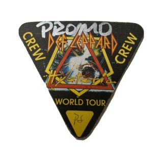 Def Leppard 1988 Hysteria World Tour Backstage Pass Rare