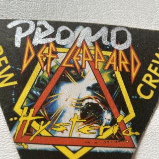 DEF LEPPARD 1988 HYSTERIA World TOUR BACKSTAGE PASS RARE 3