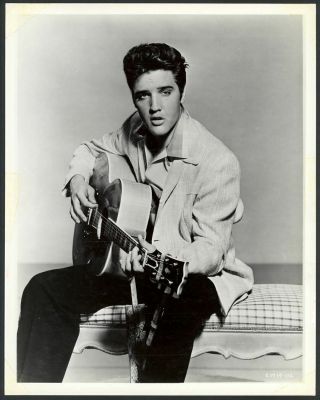 (3) Rare Elvis Presley 8 " X 10 " Vintage Photo (playing Guitar) 1960 