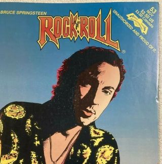 Bruce Springsteen Rock N Roll Comic Book 1989 1st Printing Revolutionary Graphic