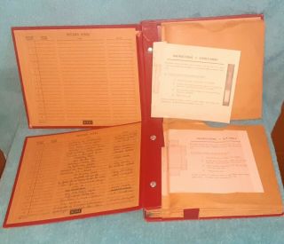 2 Vintage Decca 45 RPM Record Holders Album Case Binders Each Holds 24 RECORDS 2