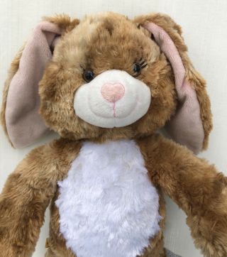 Build A Bear Bunny Rabbit 17 " Plush Stuffed Animal Lop Ear Light Brown White