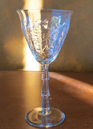 Libbey Rock Sharpe Patrician 1022 Stem 7 7/8” Water Goblet (s)
