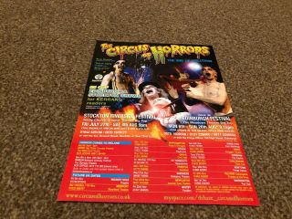 (bebk35) Advert/poster 11x8 " The Circus Of Horrors Tour Dates