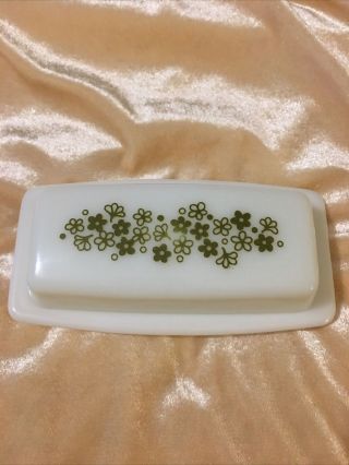 Vintage Pyrex Butter Dish With Lid “crazy Daisy”