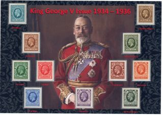 Gb Kgv 1934 - 36 King George V Beautifully Displayed Set Of 11