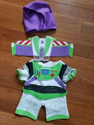 Build A Bear Buzz Lightyear 3 Piece Outfit Costume Toy Story Disney White Green
