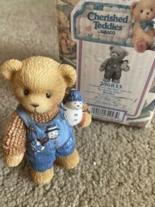 Cherished Teddies 706833 Bradley Friends Are The Best Cure For The Winter Blues