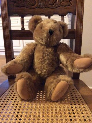 Vermont Teddy Bear Tan Fully Jointed 16 " T5