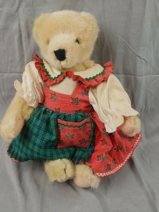 Vintage 1982 Vanderbear Fuzzy Fluffy North American " Alpine " Dress Bear Plush