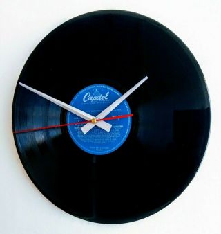 Frank Sinatra 12 Inch Record Lp Wall Clock With Silver Hands Unique Gift