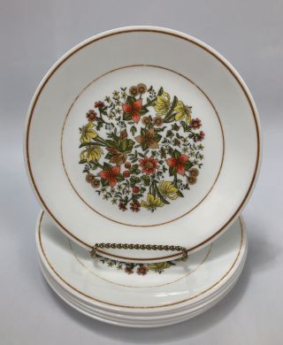Set Of 6 Corelle Corning Indian Summer Floral Lunch Salad 8.  5 " Plates 2 Aa