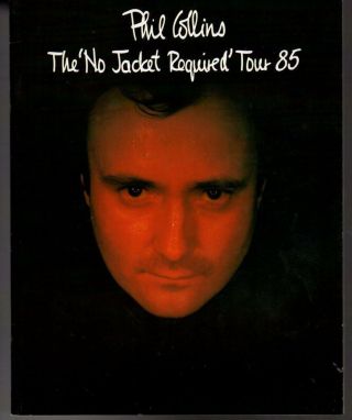 Cph28017 Phil Collins No Jacket Required 1985 Japan Tour Book Concert Program